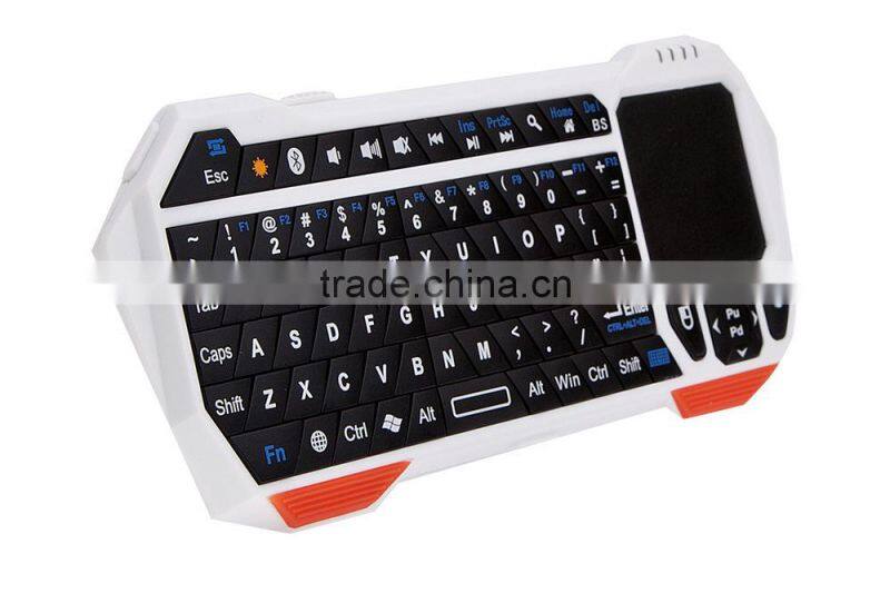 Wireless Bluetooth Mini Keyboard with Built-in Touchpad air mouse remote control for Android and iOS