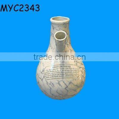 Retro style pottery salt pipe inhaler