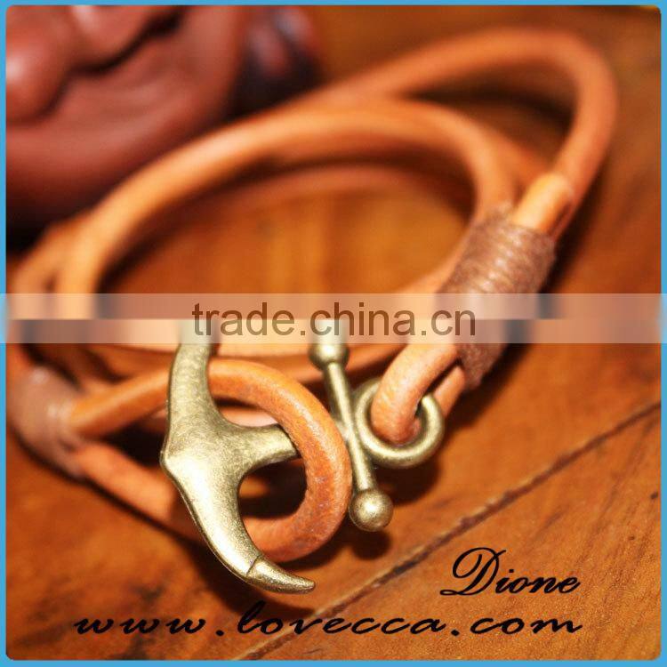 Cheapest Hot Sale 2017 Jewelry Mens Bracelet Anchor Hook Bracelet