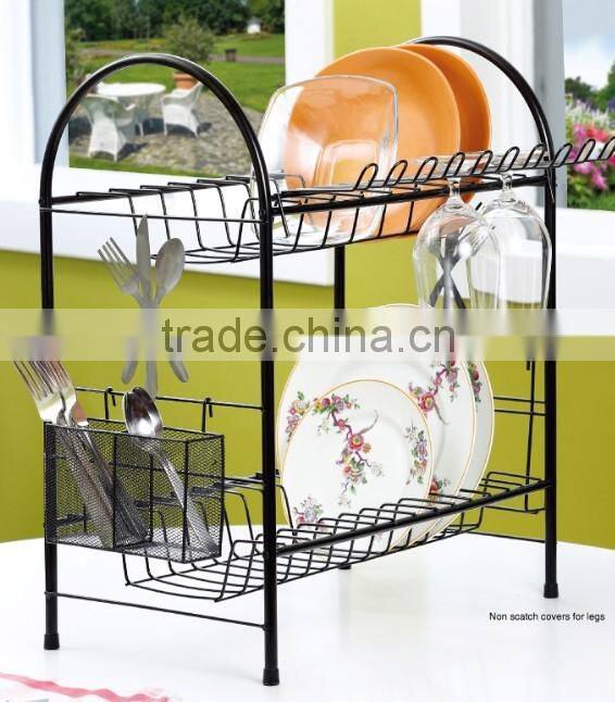 Multifunction Large Capacity Flatware bowl& Dish display holder cabinet dish rack or dish drainer