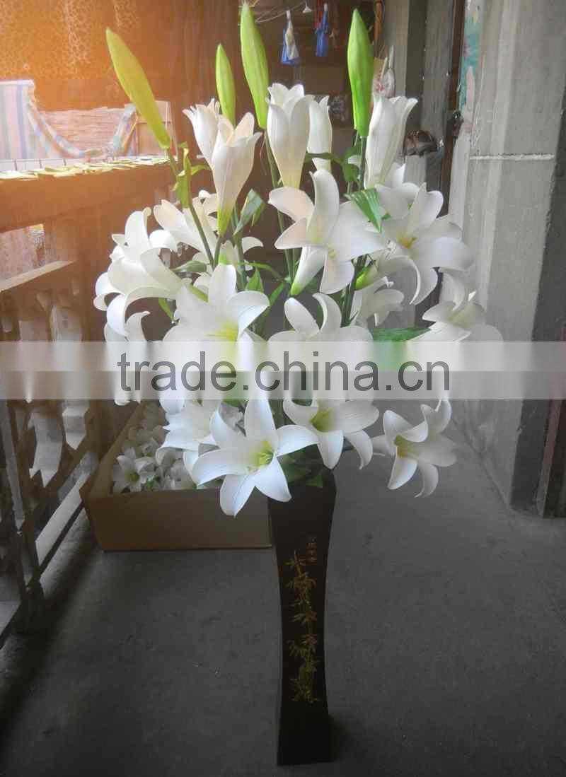 Cheap wooden flowerpot