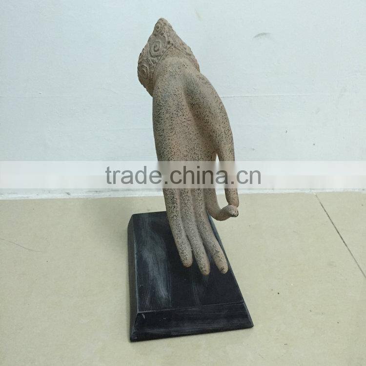 Polyresin hand art statue