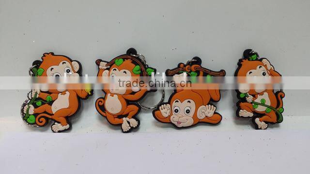 high quality PVC promotional monkey fridge magnets