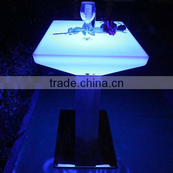 aluminum base LED event furniture table, led lighted cocktails tables