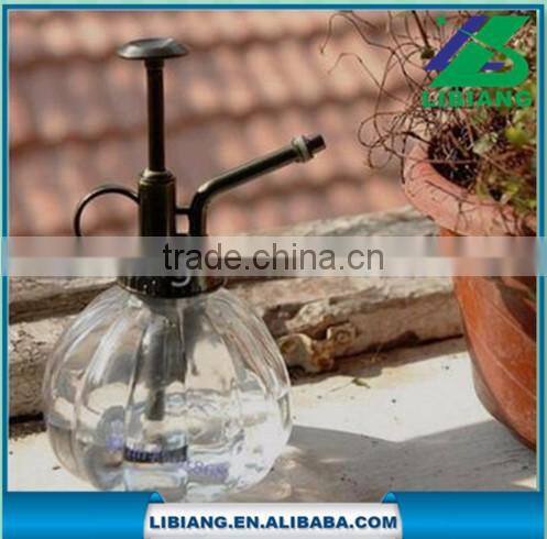 Hot sale colorful garden glass watering can