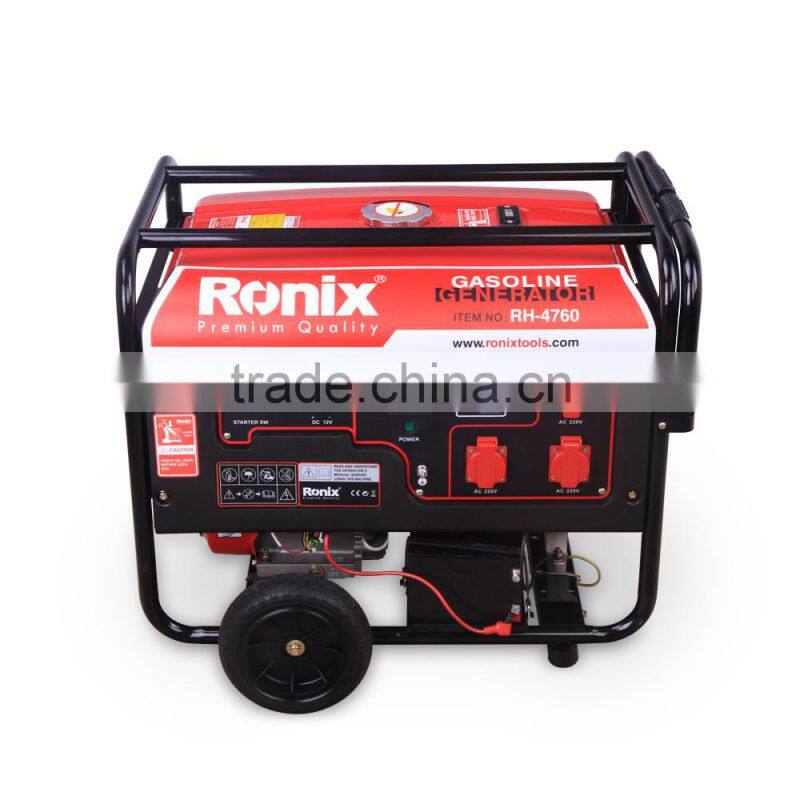 RONIX GASOLINE GENERATOR RH-4708 / 800W RH-4728 / 2.8 KW RH-4760 / 6KW