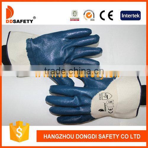 DDSAFETY Hot Sale Heavy Duty Oil Proof Nitrile Gloves With Jersey Liner