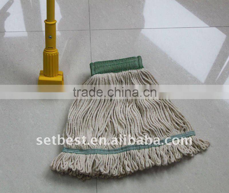 Cotton mop with Jaw clip mop stick