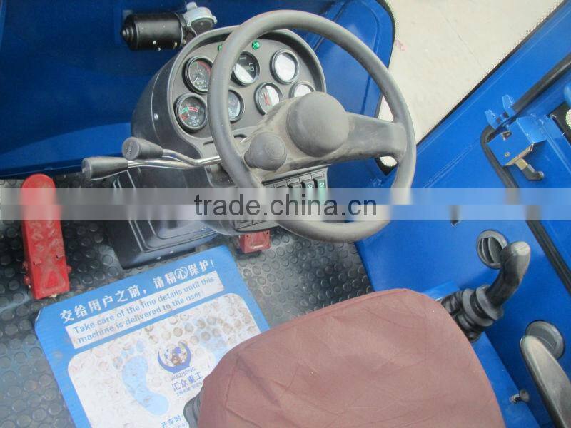 China Qingzhou 2700kg rated loading ZL27 wheel loader with wood glabber and joystick