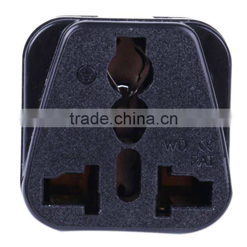 WDI-12A 3 Round pins 10A 250V AC 2 in 1 Italy, Uruguay embedded pins plug converter