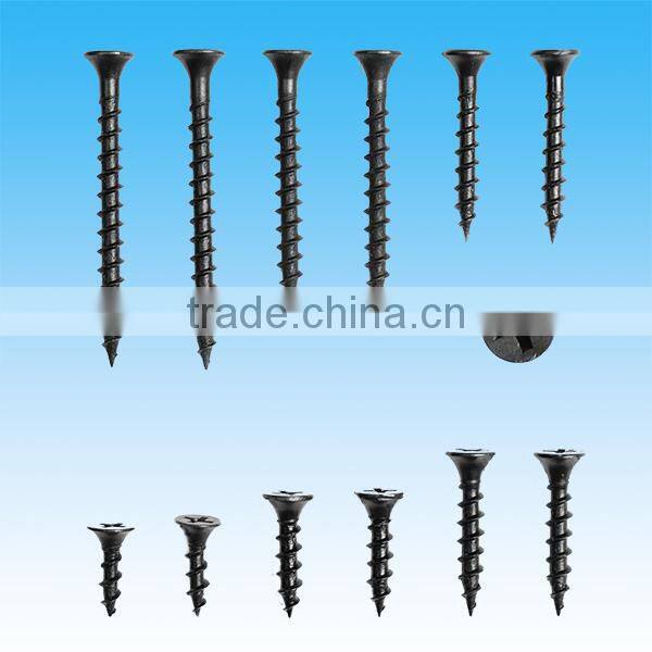 Plasterboard black drywall screw with factory price