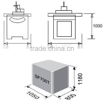SF700T heavy duty woodworking spindle moulder