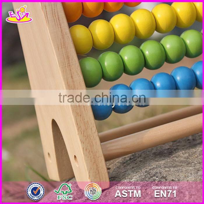 2017 New design children educational abacus wooden counting toy W12A029