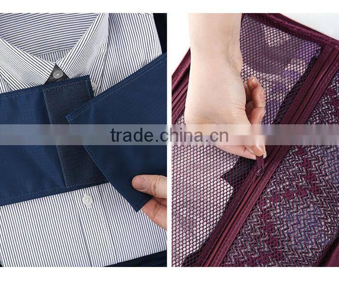 Business travel shirts storage bag for men