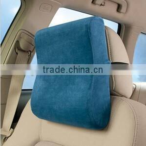 SMALL COMFORT MEMORY FOAM BED TRAVEL PILLOW CAR BACK PILLOW WITH BELT