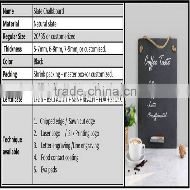 100%natural slate chalk board
