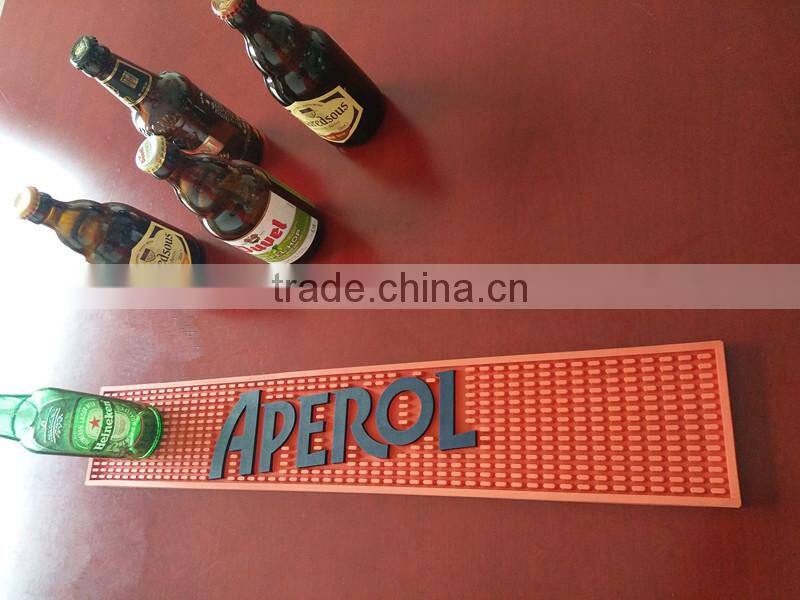 2017 Hot sale promotional Eco-friendly drip rail bar mat