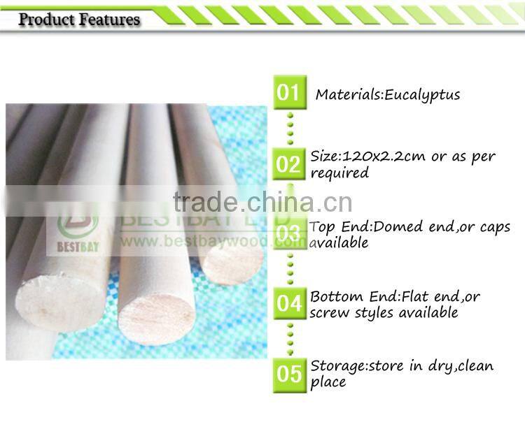 120cm length wooden broom stick