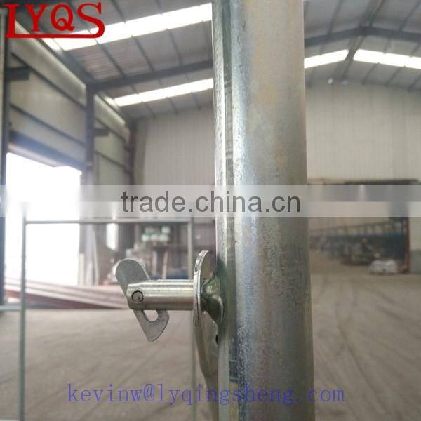 Metal mason frame scaffolding platform