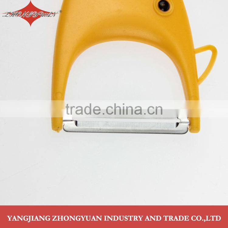 Stainless steel Y shaped peeler with fish shaped handle