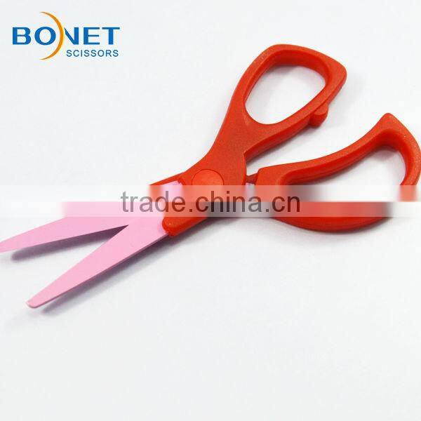 SSC0023/4 5" red handle school mini plastic scissors