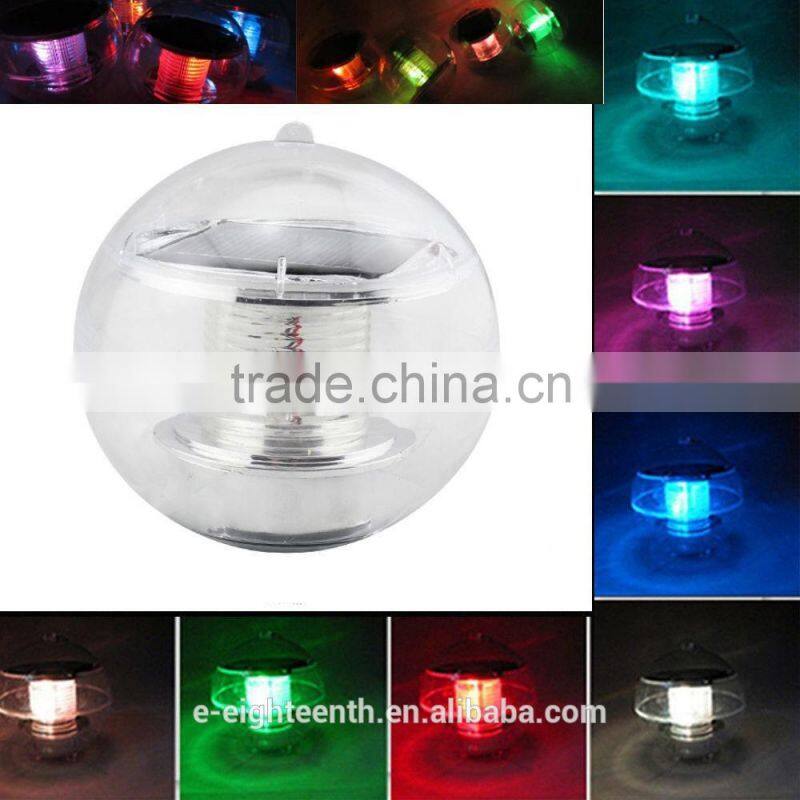 new arrival colorful Solar 7 Color Floating Multi LED Light Water Swimming Pool Ball