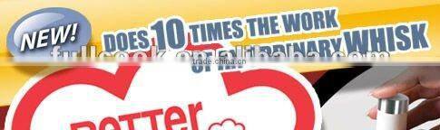 Semi-automatic stainless steel egg beater