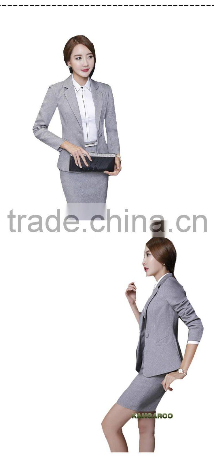 Sample Custom Fabric For Formal Office Uniforms For Women