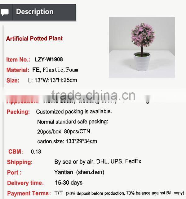 Christmas decoration new design artificial succulent plants for 2015