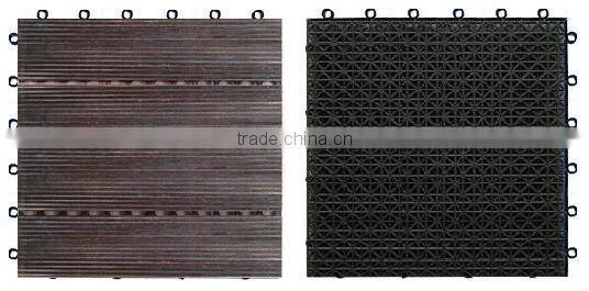 20mm Dark Carbonized Color matt Finish outdoor strand woven bamboo tile floor products hot sale 2013
