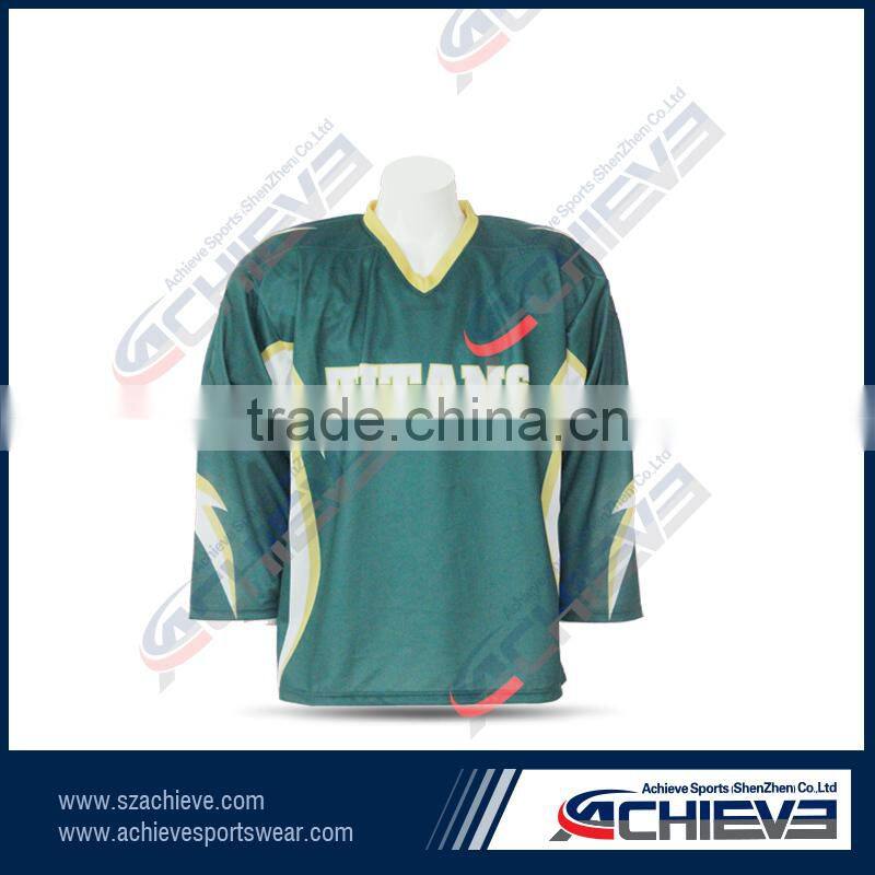 high quality custom half and half jerseys For hockey team