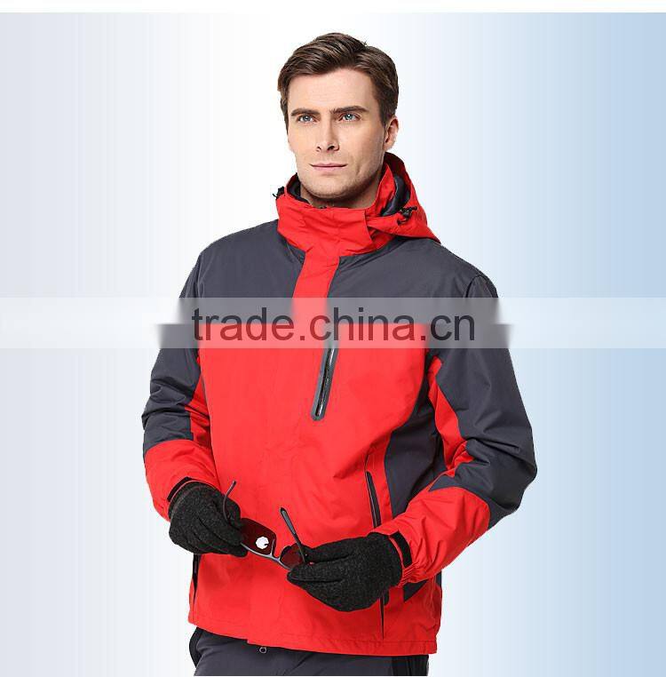 Red outdoor sports ski-wear Jackets logo Design