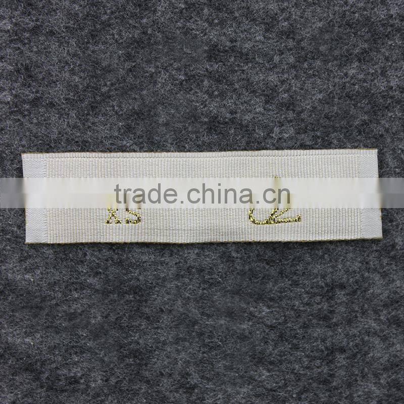 Custom Personalized Quality Gold Thread Clothing Woven Labels