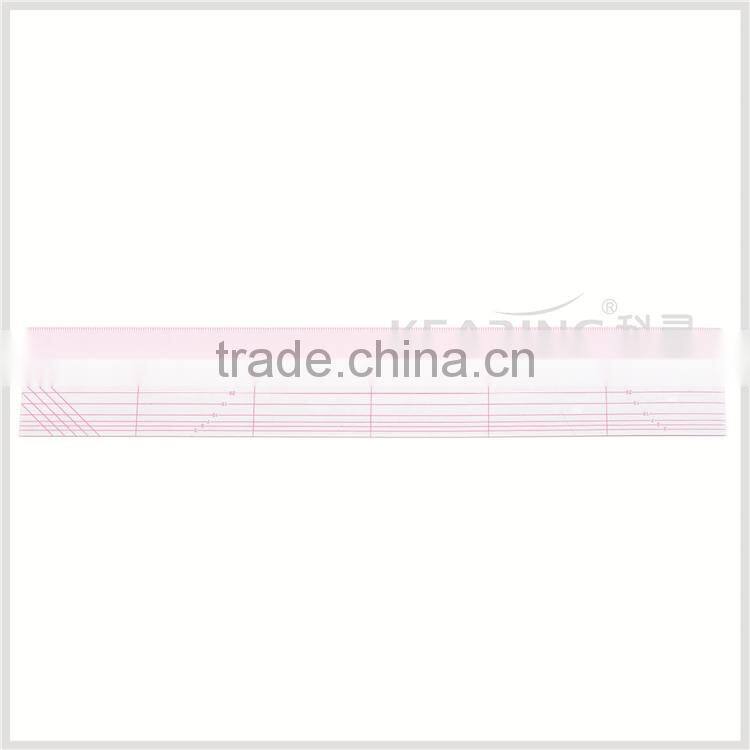 Kearing manufacture 45*10cm transplant rigid plastic quiting ruler for fashion design#KPR4510