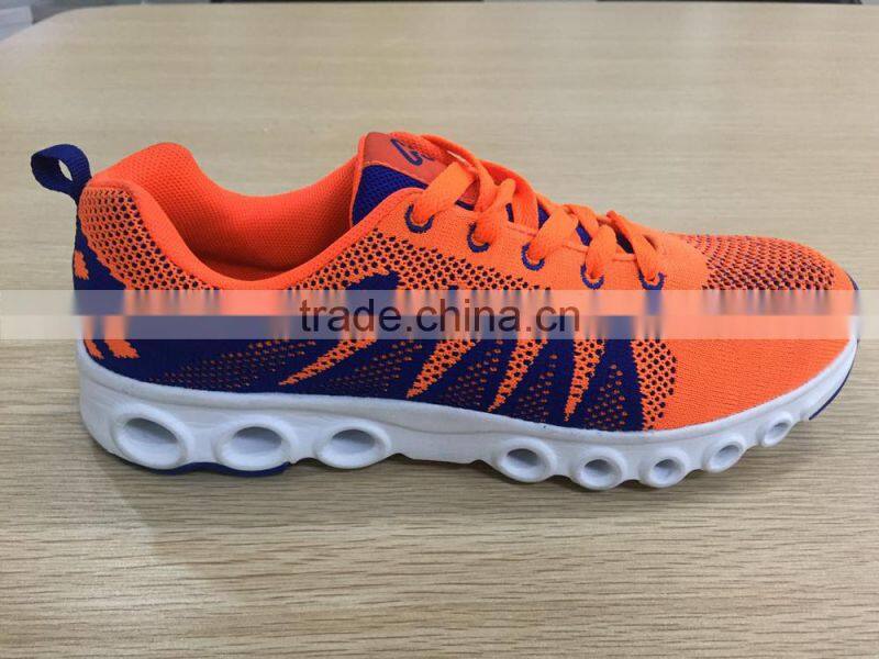 new model autumn running shoe for men women, good quality fly fabric sport shoes running for male female children from china