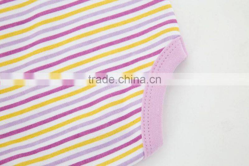 2017 Baby Clothes Stripe Style 100% Cotton Baby Rompers For Girl Jumpsuit