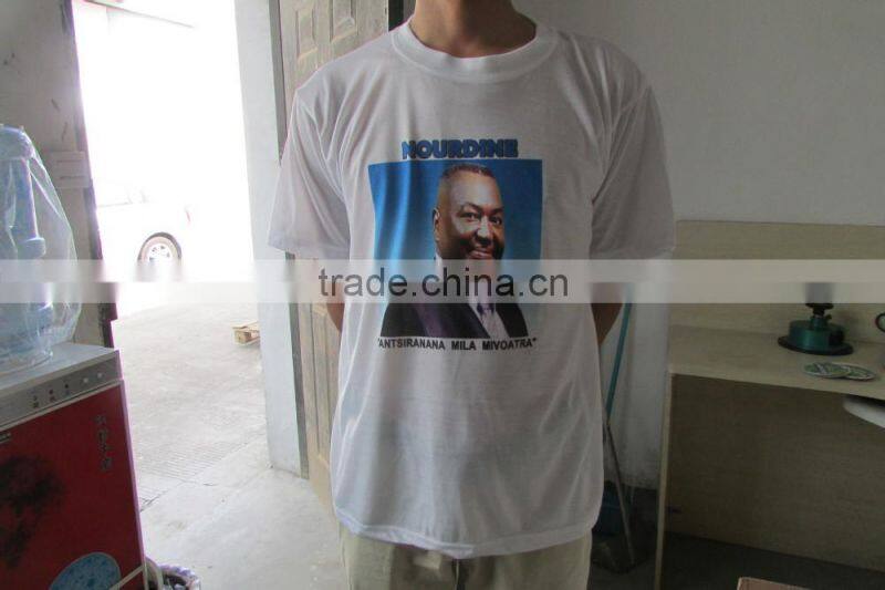 white 100% polyester culture clothing custom election t-shirt wholesale from china