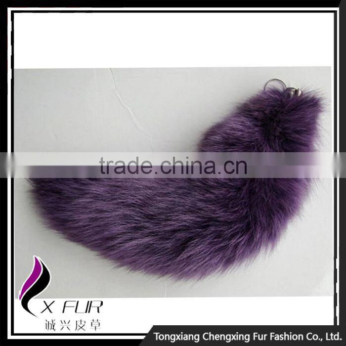 CX-R-23 Wholesale Europe Fashion Fox Tail Fur Keychain