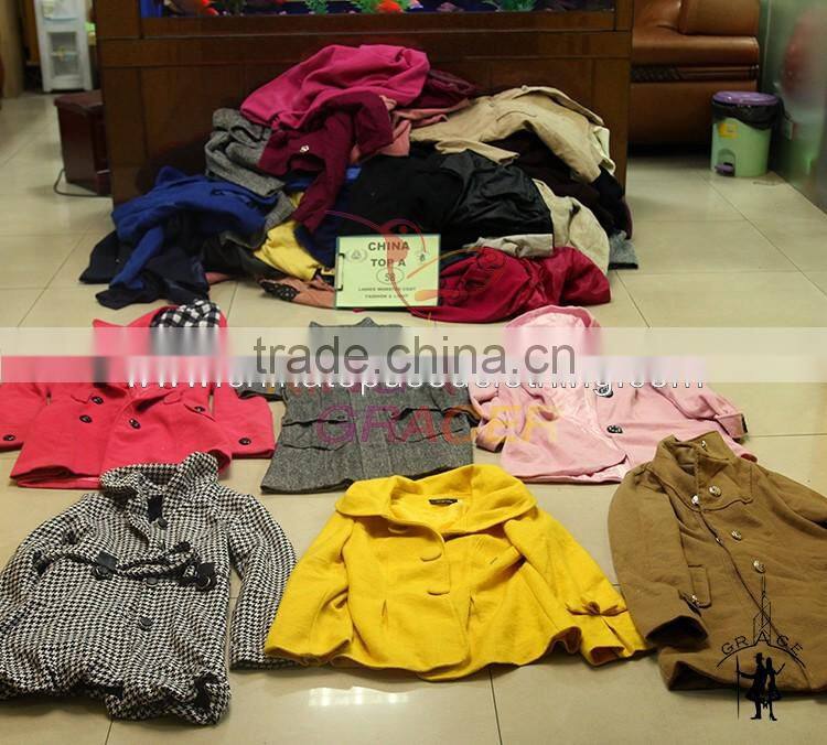 second hand fashion clothing manufacturers lady winter used coats long