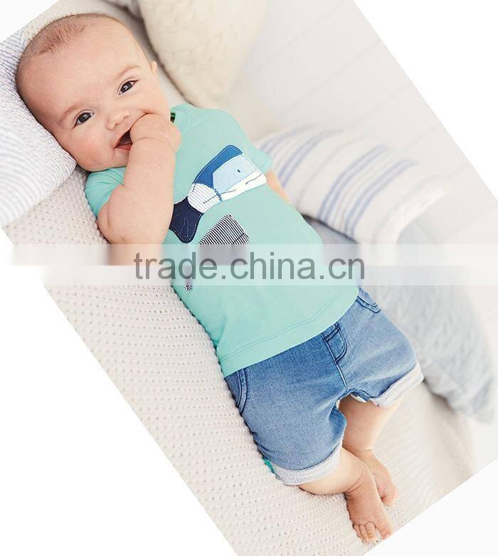 Eco-friendly Fancy baby tops latest design Baby boy clothing set Pictures of short skirts and tops