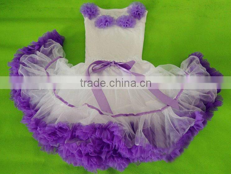 Yiwu Factory Direct Sales pettiskirt set with flowers for kids