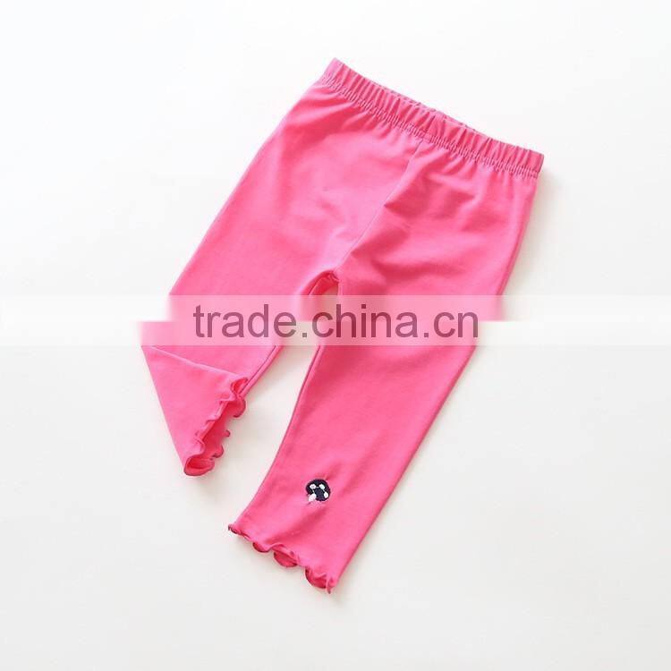 wholesale fashion designer cotton spandex girls ruffle pants and kids dress