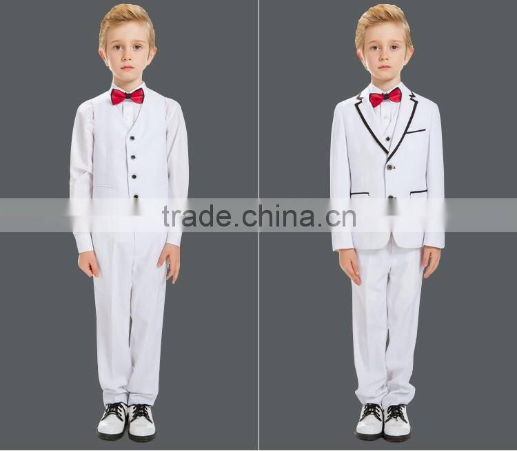 2016 Fashion ELPA black high quality tailor made boys formal wear school uniform suits OEM