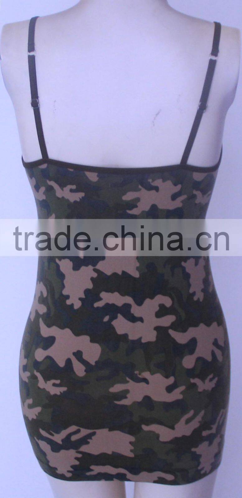 2015 newest printed seamless spandex camisole for women
