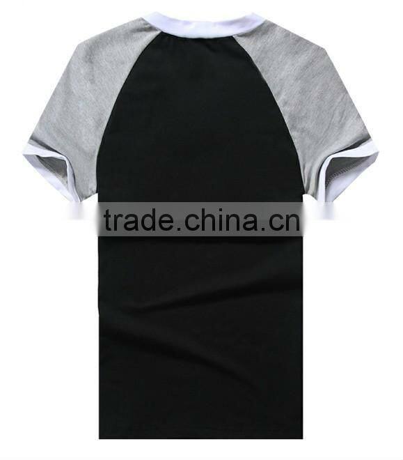 Mens short sleeve CVC V-neck tee TB03