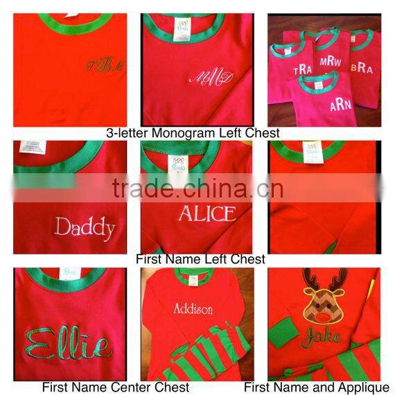 Wholesale Red Strip Christmas Pajamas