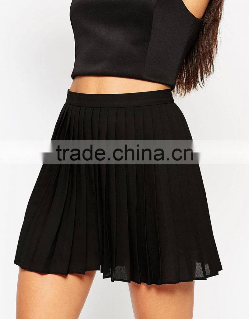 High-rise waist pleated front shorts sexy women shorts wholesale