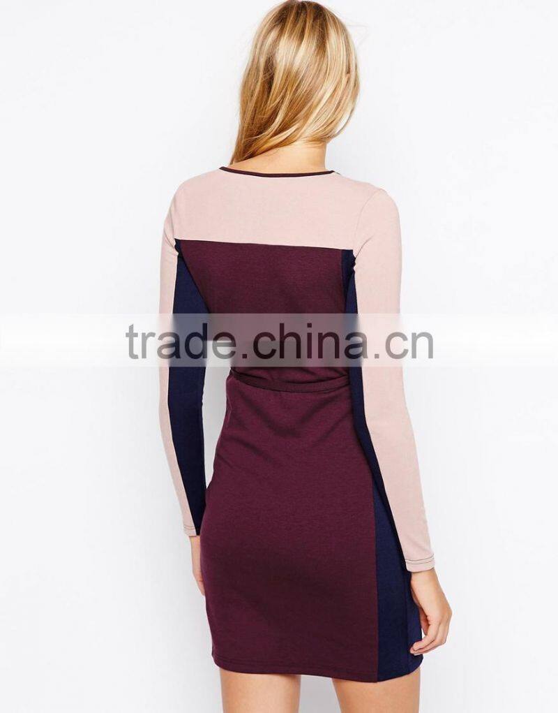 Mamalicious Color Block Body-Conscious Dress China supplier