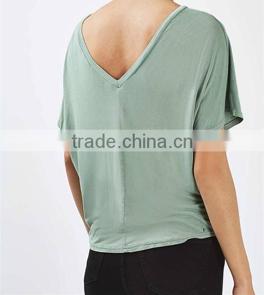 Custom plain women batwing t-shirt