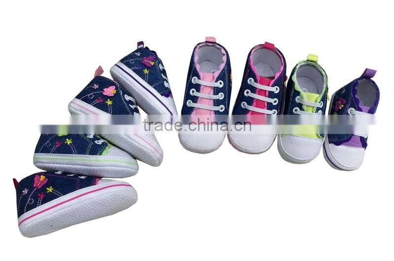 Ruffles infant toddler mori girl's sneaker soft bottom